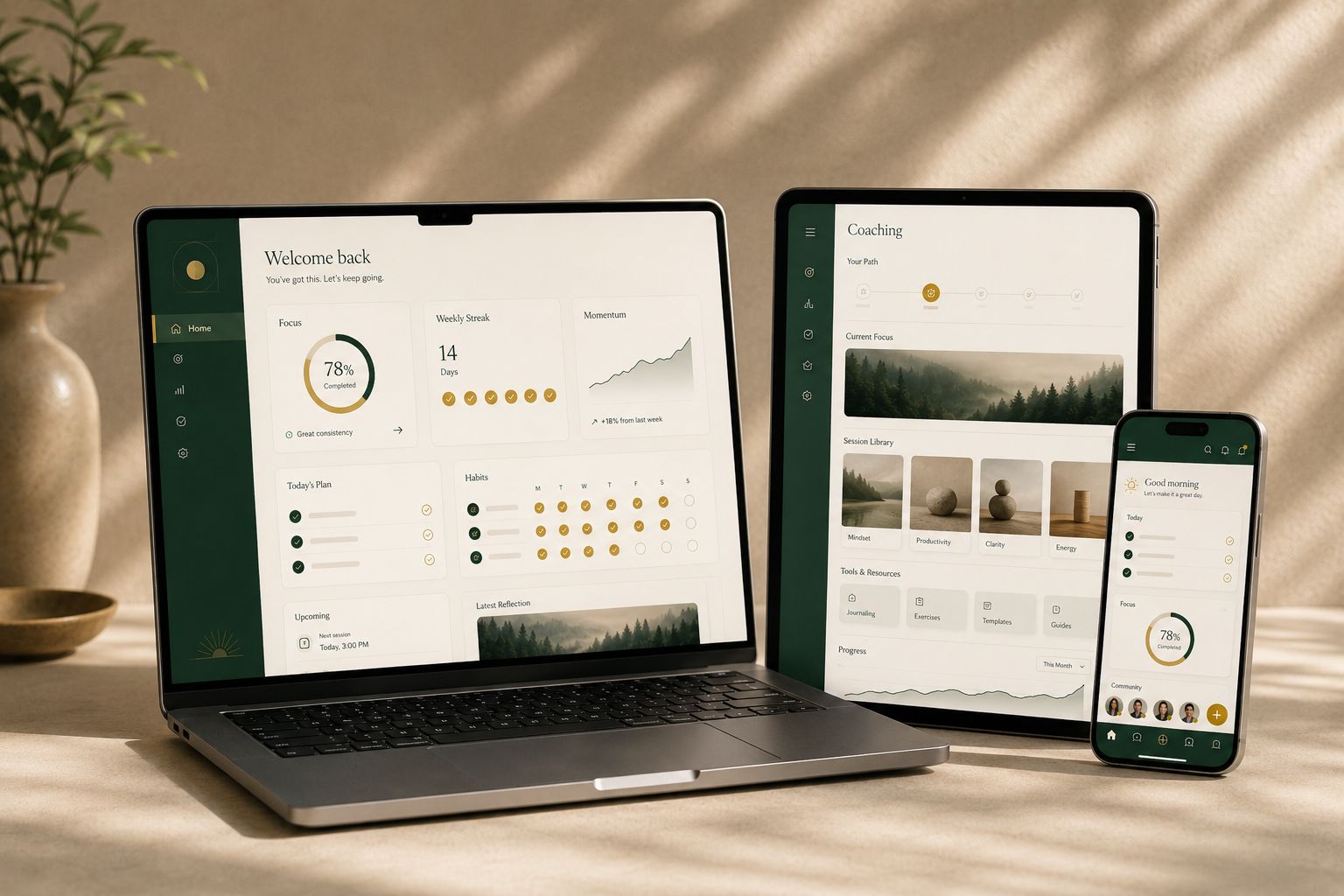The mobile app and all-in-one platform